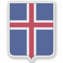 Das Wappen Islands (nur Escutcheon)