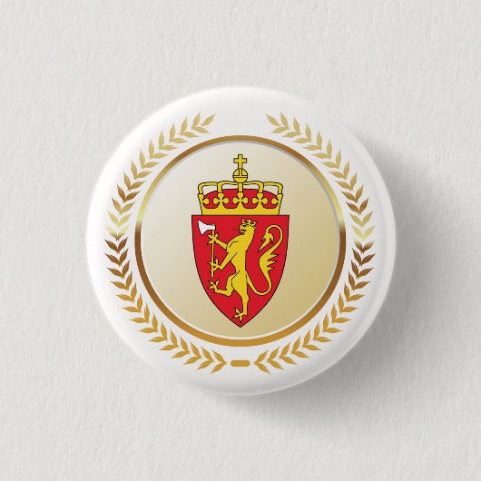 Das Wappen Norwegens Button (Vorderseite)