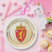 Das Wappen Norwegens Pappteller (Party)