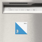 Das Wappen vom Kanton Zürich Magnet (In Situ (Geschirrspüler))
