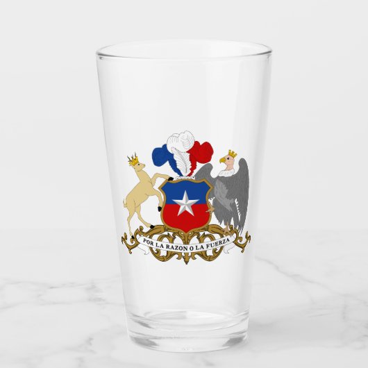 Das Wappen von Chile Glas (Vorderseite)
