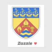 Das Wappen von Christchurch, Neuseeland Aufkleber (Blatt)