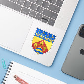Das Wappen von Christchurch, Neuseeland Aufkleber (Laptop mit iPhone)