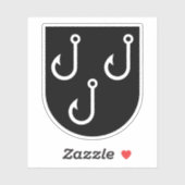 Das Wappen von Emmen, Schweiz Aufkleber (Blatt)