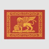 Das Wappen von Venedig, Italien Seidenpapier (Vorderseite)