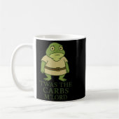 Das war das Carbs Mlord Funny Frosch Meme Mittelal Kaffeetasse (Links)