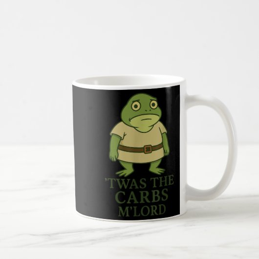 Das war das Carbs Mlord Funny Frosch Meme Mittelal Kaffeetasse (Rechts)