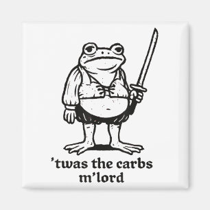 Das war das Carbs Mlord Funny Mittelalterliche Fro Magnet