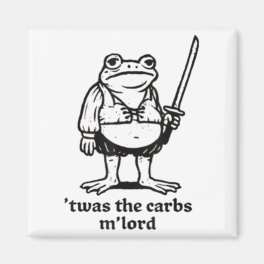 Das war das Carbs Mlord Funny Mittelalterliche Fro Magnet (Vorne)