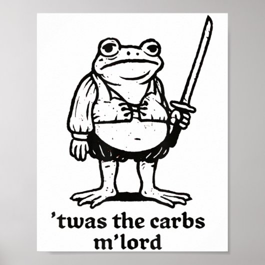 Das war das Carbs Mlord Funny Mittelalterliche Fro Poster (Vorne)