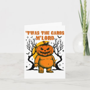 Das war der Carbs M'lord Fat Pumpkin Retro Spooky  Karte