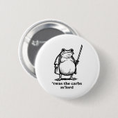 Das war der Tismus Mlord mittelalterlicher Ritter Button (Vorne & Hinten)