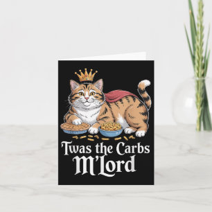 Das war die Carbs, Mlord Funny Cat Liebhaber Meme Karte