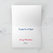 Das war die Nacht der Ham Radio Weihnachtskarte Karte (Innenseite)