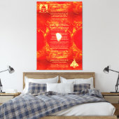 Das war die Nacht vor Weihnachten Gedicht Red Cand Leinwanddruck (Insitu (Schlafzimmer))