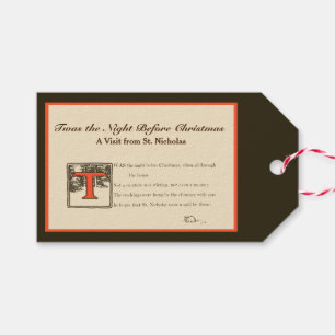 Das war die Nacht vor Weihnachten-Geschenk-Tag Geschenkanhänger