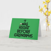 Das war die Nacht vor Weihnachten Karte (Gelbe Blume)