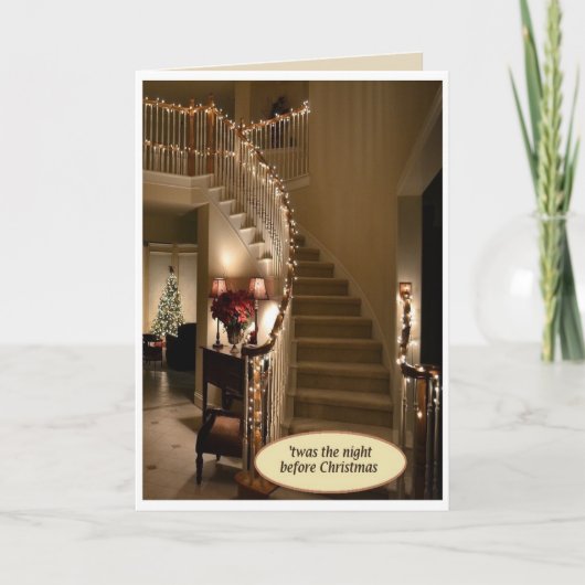"Das war die Nacht vor Weihnachten" Karte mit Umsc (Vorderseite)
