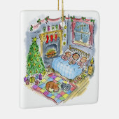 Das war die Nacht vor Weihnachten Keramikornament (Rechts)