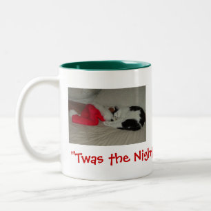 Das war die Nacht vor Weihnachten Kitten Zweifarbige Tasse