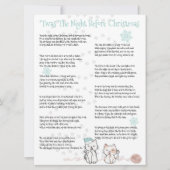 "Das war die Nacht vor Weihnachten, lustige Katzen (Vorderseite)