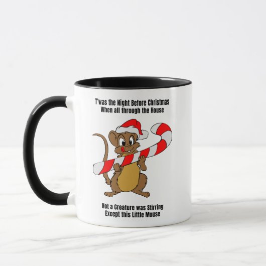 Das war die Nacht vor Weihnachten-Maus Tasse (Links)