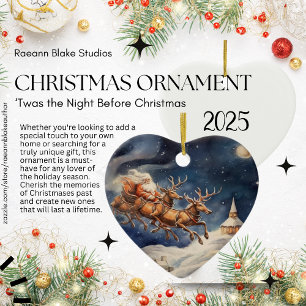 "Das war die Nacht vor Weihnachten-Ornament Keramik Ornament