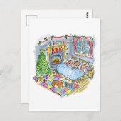 Das war die Nacht vor Weihnachten Postkarte (Vorne/Hinten)