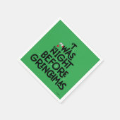 Das war die Nacht vor Weihnachten Serviette (Ecke)