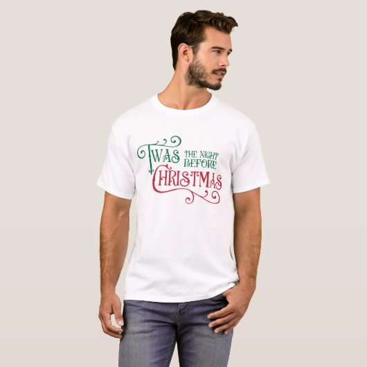 Das war die Nacht vor Weihnachten T - Shirt (Vorne ganz)