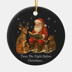 Das war die Nacht vor Weihnachtsfeiern Keramik Ornament