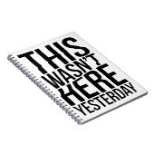 Das war gestern nicht hier - Realität Glitch Notizblock (Rechte Seite)