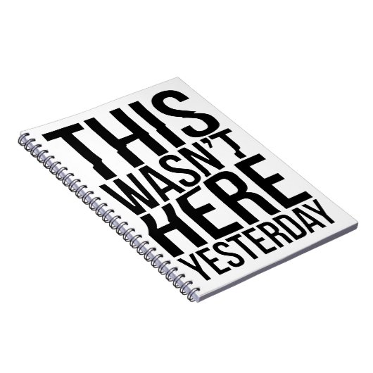 Das war gestern nicht hier - Realität Glitch Notizblock (Rechte Seite)