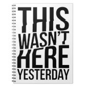 Das war gestern nicht hier - Realität Glitch Notizblock (Vorderseite)