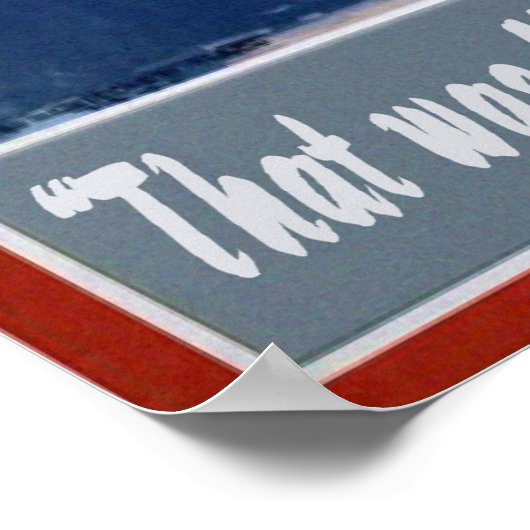 Das war mein Flugzeug Poster (Ecke)