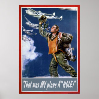 Das war mein Flugzeug Poster