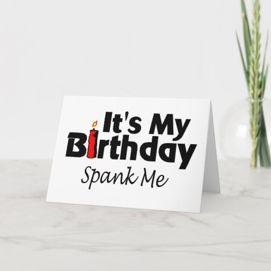 Das war mein Geburtstag Karte (Vorderseite)