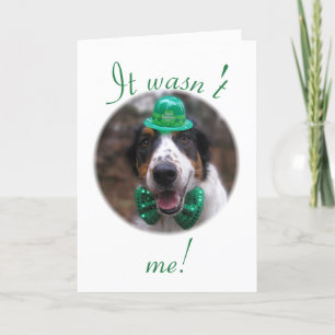 "Das war nicht ich!" Weihnachtskarte Feiertagskarte