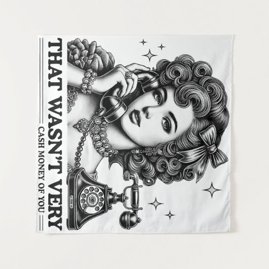 Das war nicht sehr bares Geld von dir, lustige Mem Wandteppich (Vorderseite (Horizontal))