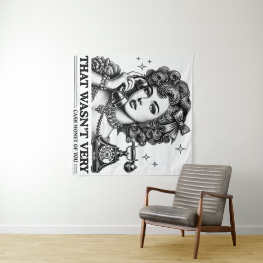 Das war nicht sehr bares Geld von dir, lustige Mem Wandteppich (Beispiel (Horizontal))