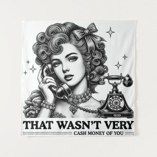 Das war nicht sehr bares Geld von dir, lustige Mem Wandteppich (Vorderseite)