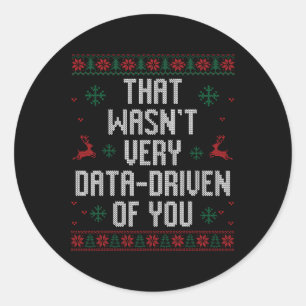 Das war nicht sehr datenintensiv über WeihnachtsWe Runder Aufkleber