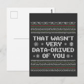 Das war nicht sehr datenintensiv von dir Nerd Weih Postkarte (Vorne/Hinten)
