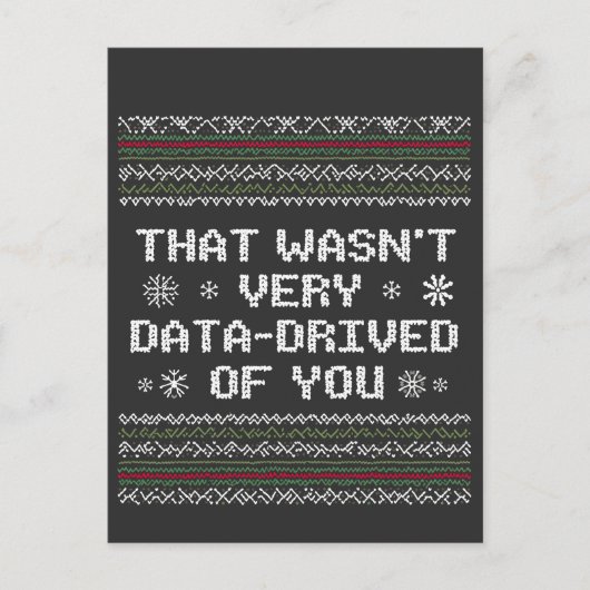Das war nicht sehr datenintensiv von dir Nerd Weih Postkarte (Vorderseite)