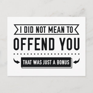 Das war nur ein Bonus Postkarte