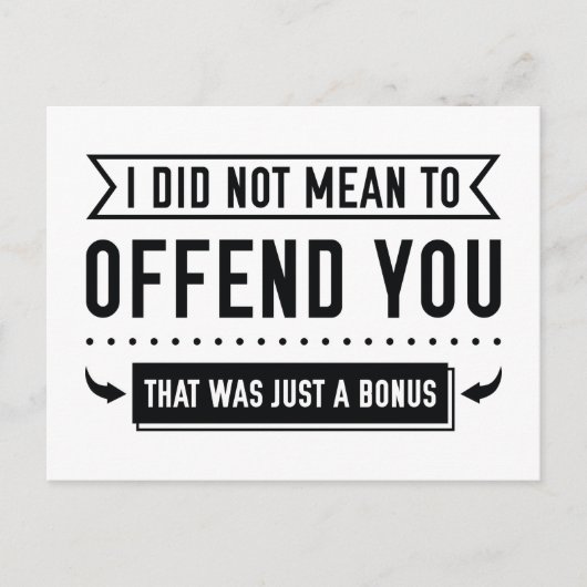 Das war nur ein Bonus Postkarte (Vorderseite)