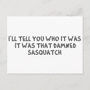 Das war Sasquatch Postkarte