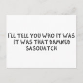 Das war Sasquatch Postkarte (Vorderseite)