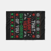 Das war sehr datengetrieben von dir Weihnachtsfeie Fleecedecke (Vorderseite (Horizontal))