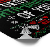 Das war sehr datengetrieben von dir Weihnachtsfeie Poster (Ecke)